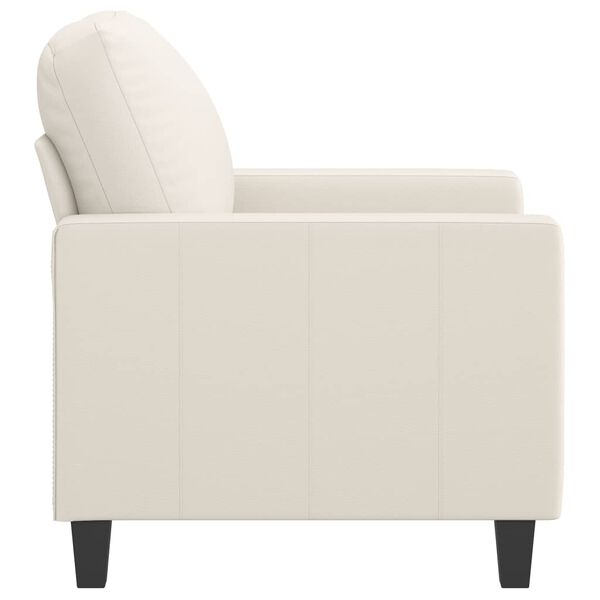 vidaXL Sessel Creme 60 cm Kunstleder
