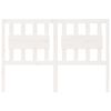 vidaXL Kopfteil Weiß 140,5x4x100 cm Massivholz Kiefer