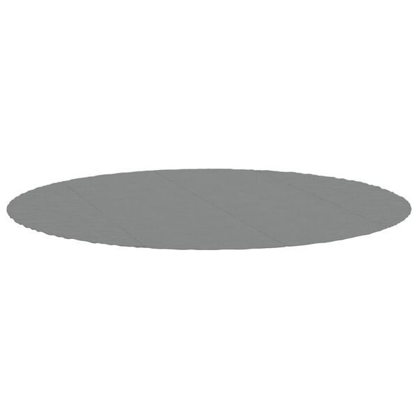 vidaXL Pool-Bodentuch Hellgrau &Oslash;458 cm Polyester Geotextil