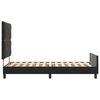 vidaXL Boxspringbett mit Kopfteil Schwarz 100 x 200 cm Samt