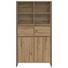 vidaXL Sideboard 2 pcs Kunsthandwerk Eiche 81 x 36 x 150.5 cm