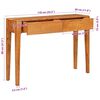vidaXL Konsolentisch Braun 110 x 30 x 80 cm Massivholz Akazie