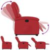 vidaXL Relaxsessel mit Aufstehhilfe Rot Kunstleder