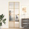 vidaXL Innent&uuml;r Schlank Golden 83x201,5 cm Hartglas und Aluminium