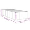 vidaXL Bettgestell ohne Matratze Schwarz 90x200 cm Stoff