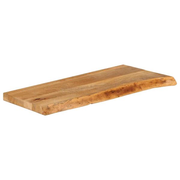 vidaXL Tischplatte mit Baumkante 90x40x2,5 cm Massivholz Mango