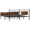 vidaXL Metallbett ohne Matratze R&auml;uchereiche 183x213 cm