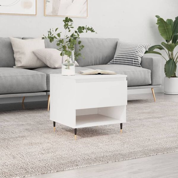 vidaXL Couchtisch Wei&szlig; 50x46x50 cm Holzwerkstoff