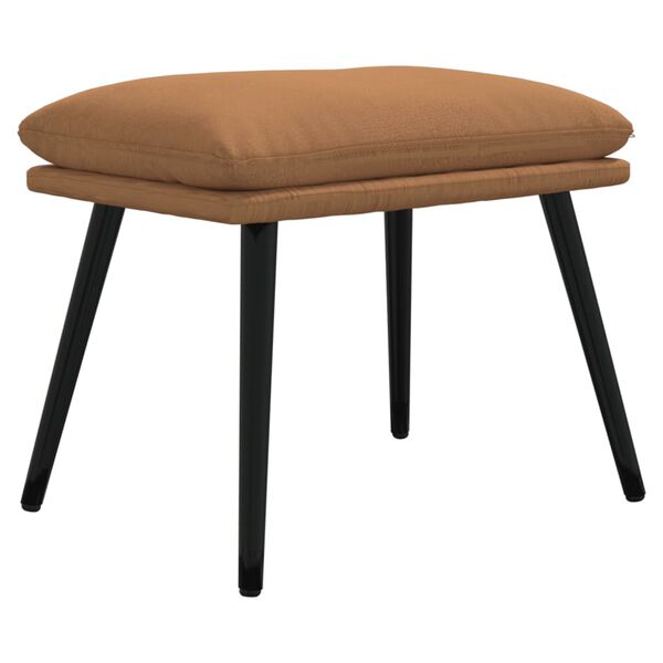 vidaXL Fu&szlig;hocker Taupe 45x30x35 cm Mikrofasergewebe