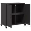 vidaXL Sideboard Schwarz 68x39x72 cm Stahl