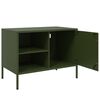 vidaXL TV-Schrank Olivgr&uuml;n 68x39x50,5 cm Stahl