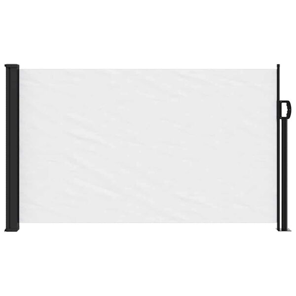 vidaXL Seitenmarkise Ausziehbar Wei&szlig; 117x300 cm