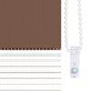 vidaXL Doppelrollo Braun 100x200 cm Stoffbreite 95,9 cm Polyester