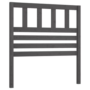 vidaXL Kopfteil Grau 81x4x100 cm Massivholz Kiefer