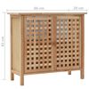 vidaXL Waschbeckenunterschrank Massivholz Walnuss 66x29x61 cm