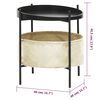 vidaXL Beistelltisch mit Korb 40x40x45,5 cm Creme