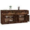 vidaXL Sideboards 2 Stk. R&auml;uchereiche Holzwerkstoff