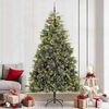 vidaXL K&uuml;nstlicher klappbarer Weihnachtsbaum mit Tannenzapfen 240 cm