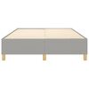 vidaXL Boxspringbettgestell Hellgrau 140x200 cm Stoff