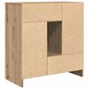 vidaXL Sideboard mit Schubladen und T&uuml;ren Artisan-Eiche 70,5x34x74,5cm