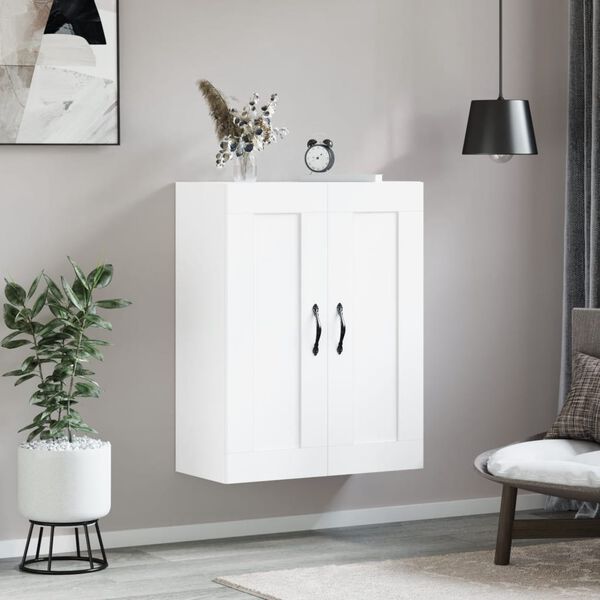 vidaXL Wandschrank Wei&szlig; 69,5x34x90 cm Holzwerkstoff