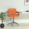 vidaXL Esszimmerstuhl Drehbar Orange Kunstleder