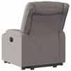 vidaXL Relaxsessel mit Aufstehhilfe Taupe Stoff