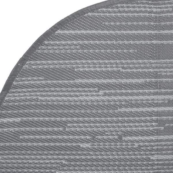 vidaXL Outdoor-Teppich ARAKIL Grau &Oslash;160 cm PP