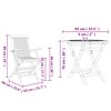 vidaXL Garten Essgruppe 3 pcs Braun Massivholz Akazie