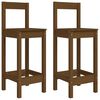 vidaXL 3-tlg. Bar-Set Honigbraun Massivholz Kiefer