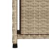vidaXL Gartenschrank Beige 50x55x115 cm Poly Rattan