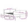 vidaXL Massivholzbett ohne Matratze 120x200 cm Kiefernholz