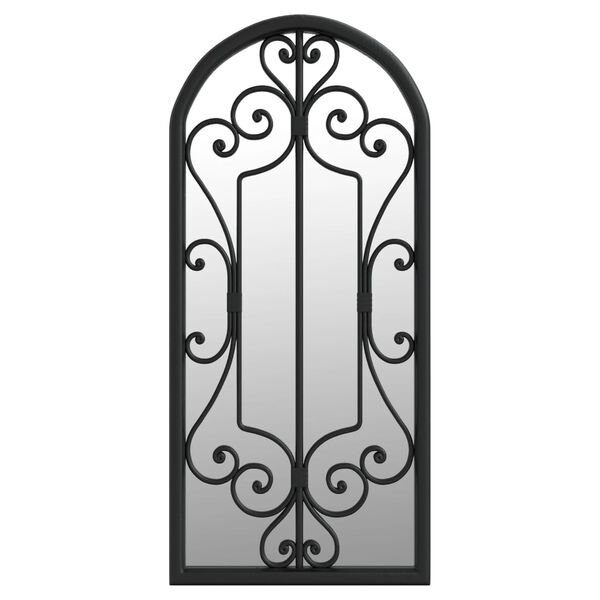 vidaXL Spiegel Schwarz 100x45 cm Eisen für den Innenbereich