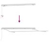 vidaXL Markisenrahmen Weiß 3,5 x 2 m Metall