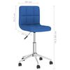 vidaXL Esszimmerstuhl Drehbar Blau Stoff