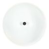 vidaXL H&auml;ngelampe Industriestil Wei&szlig; Rund 42 cm E27 Mango Massivholz