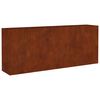 vidaXL Hochbeet 200x40x80 cm Cortenstahl