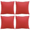 vidaXL Sofakissen 4 Stk. Rot 50x50 cm Stoff