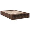 vidaXL Bettgestell Braun Eichen-Optik 135x190 cm Holzwerkstoff