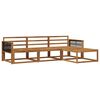 vidaXL Outdoor-Sofagarnitur 4 pcs Natur Massivholz Akazie