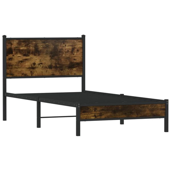 vidaXL Metallbett ohne Matratze R&auml;uchereiche 80x200 cm