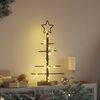 vidaXL Metall Weihnachtsbaum Schwarz 60 cm Pulverbeschichteter Stahl