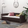 vidaXL Tagesbett mit Matratze USB Dunkelbraun Stoff 90x200 cm