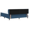 vidaXL Boxspringbett mit Matratze mit Matratze Blau 180 x 200 cm Stoff