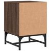 vidaXL Nachttische mit Glast&uuml;ren 2 Stk. Braun Eichen-Optik 35x37x50 cm