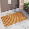 vidaXL Badematte Uni Braun 100 x 60 cm Holz