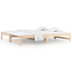 vidaXL Tagesbett Ausziehbar 2x(90x200) cm Massivholz Kiefer