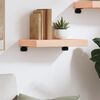 vidaXL Wandregal 40x20x6 cm Massivholz Eiche Unbehandelt