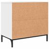 vidaXL Nachttisch Hochglanz-Wei&szlig; 63,5 x 36 x 61 cm Holzwerkstoff