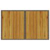 vidaXL Gartentisch mit Holzplatte Grau 110x68x70 cm Poly Rattan